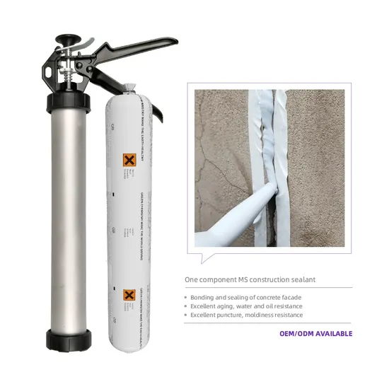 Mastic polymère silylé modifié à faible teneur en COV et résistant aux intempéries, MS Polymer